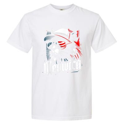 Meowica Usa Merica Cat 4th Of July Funny Patriotic Garment-Dyed Heavyweight T-Shirt