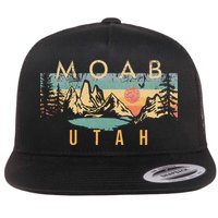Moab Utah Flat Bill Trucker Hat