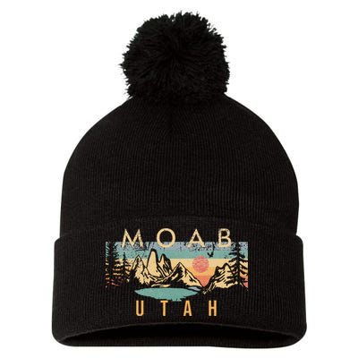 Moab Utah Pom Pom 12in Knit Beanie