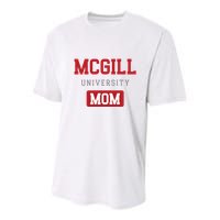Mcgill University Mom Youth Performance Sprint T-Shirt