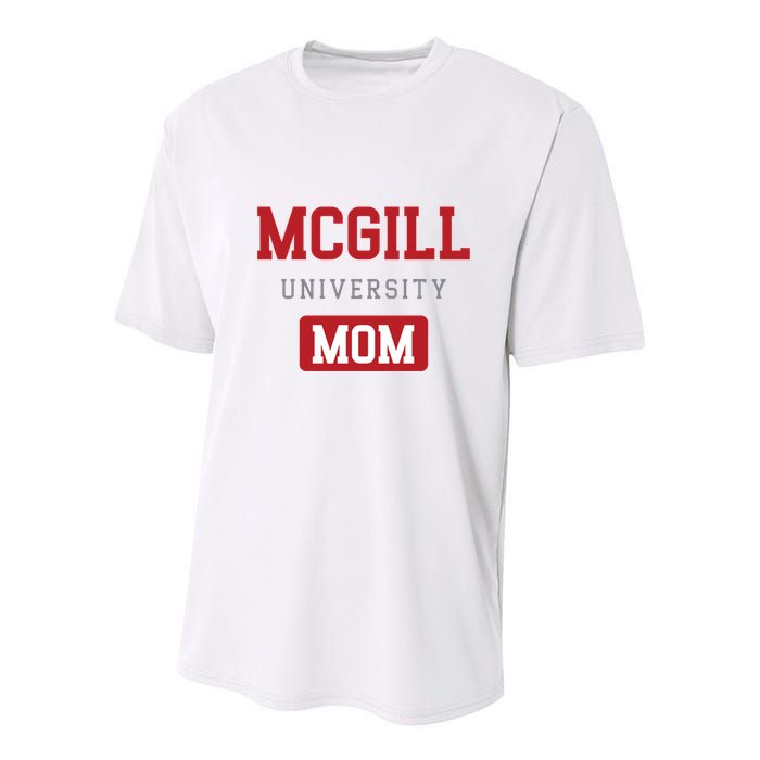Mcgill University Mom Youth Performance Sprint T-Shirt