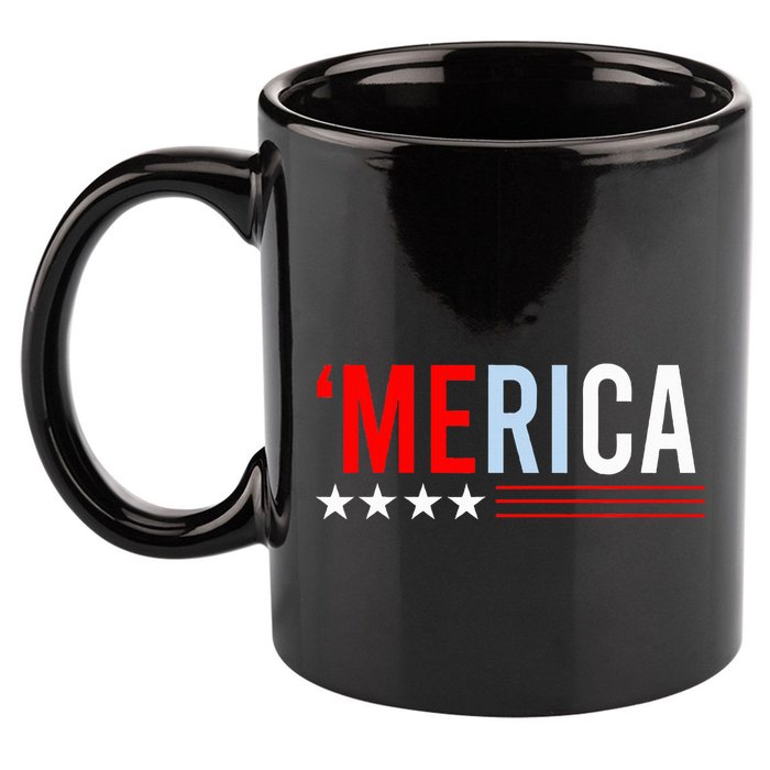 Merica Usa 11oz C Handle Ceramic Mug