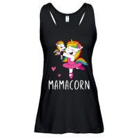 Mamacorn Unicorn Mama Ballerina Mother's Day Gift Ladies Essential Flowy Tank