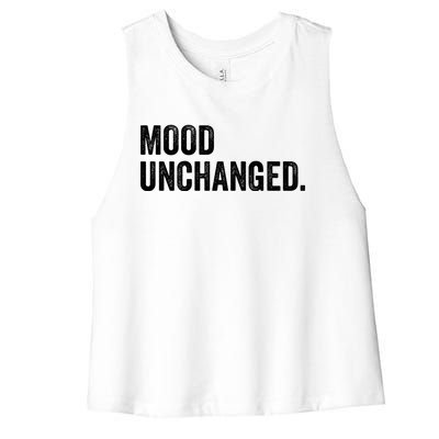 Mood Unchanged. Women's Racerback Cropped Tank