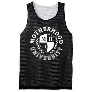 Motherhood University Mother Humor Motherhood Funny Mom Mesh Reversible Basketball Jersey Tank