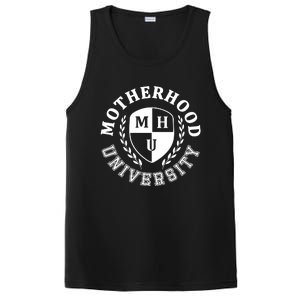 Motherhood University Mother Humor Motherhood Funny Mom PosiCharge Competitor Tank