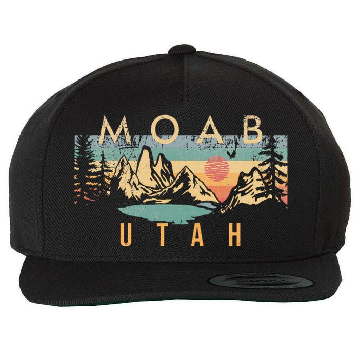 Moab Utah Wool Snapback Cap