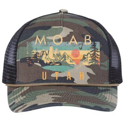 Moab Utah Retro Rope Trucker Hat Cap