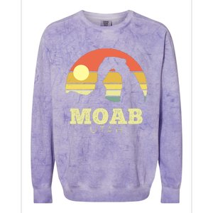 Moab Utah Colorblast Crewneck Sweatshirt