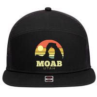 Moab Utah 7 Panel Mesh Trucker Snapback Hat