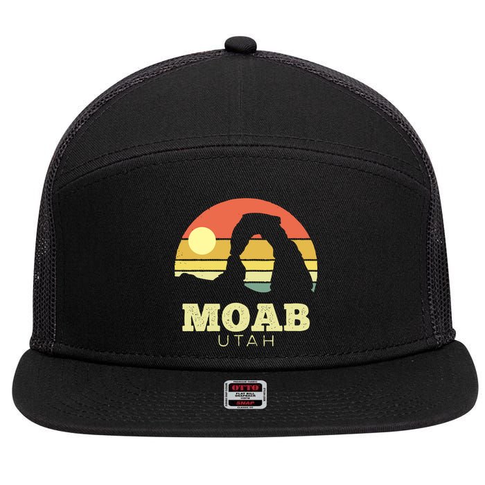 Moab Utah 7 Panel Mesh Trucker Snapback Hat