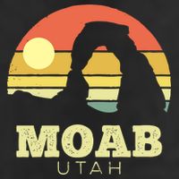 Moab Utah 7 Panel Mesh Trucker Snapback Hat