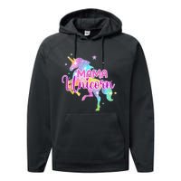 Mama Unicorn Mythical Animal Fantasy Creature Magical Performance Fleece Hoodie