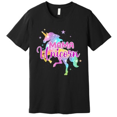 Mama Unicorn Mythical Animal Fantasy Creature Magical Premium T-Shirt