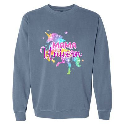 Mama Unicorn Mythical Animal Fantasy Creature Magical Garment-Dyed Sweatshirt