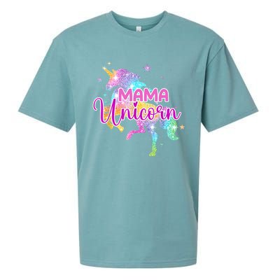 Mama Unicorn Mythical Animal Fantasy Creature Magical Sueded Cloud Jersey T-Shirt