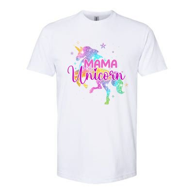 Mama Unicorn Mythical Animal Fantasy Creature Magical Softstyle® CVC T-Shirt