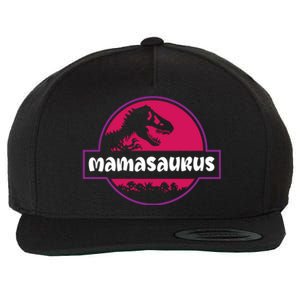 Mamasaurus Unique Mother Dinosaur Trex Dino Mom Gift Cute Gift Wool Snapback Cap