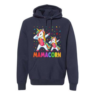 Mamacorn Unicorn Mom Baby Funny Mother's Day For Women Premium Hoodie