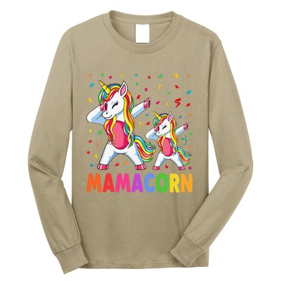 Mamacorn Unicorn Mom Baby Funny Mother's Day For Women Long Sleeve Shirt