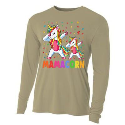 Mamacorn Unicorn Mom Baby Funny Mother's Day For Women Cooling Performance Long Sleeve Crew