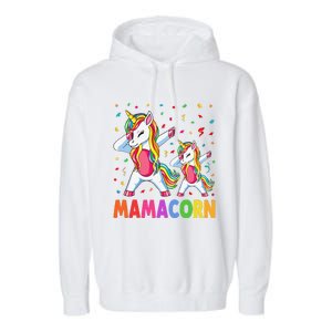 Mamacorn Unicorn Mom Baby Funny Mother's Day For Women Garment-Dyed Fleece Hoodie