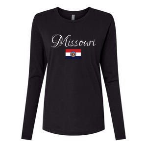 Missouri Usa Womens Cotton Relaxed Long Sleeve T-Shirt