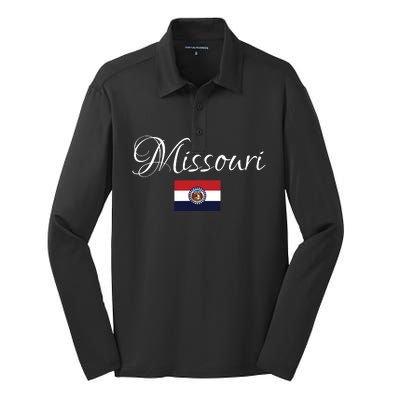 Missouri Usa Silk Touch Performance Long Sleeve Polo