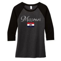 Missouri Usa Women's Tri-Blend 3/4-Sleeve Raglan Shirt