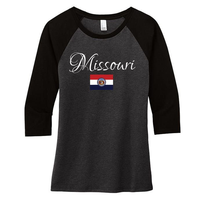 Missouri Usa Women's Tri-Blend 3/4-Sleeve Raglan Shirt