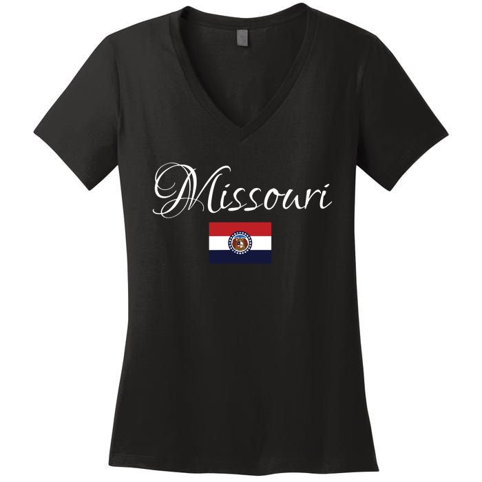 Missouri Usa Women's V-Neck T-Shirt