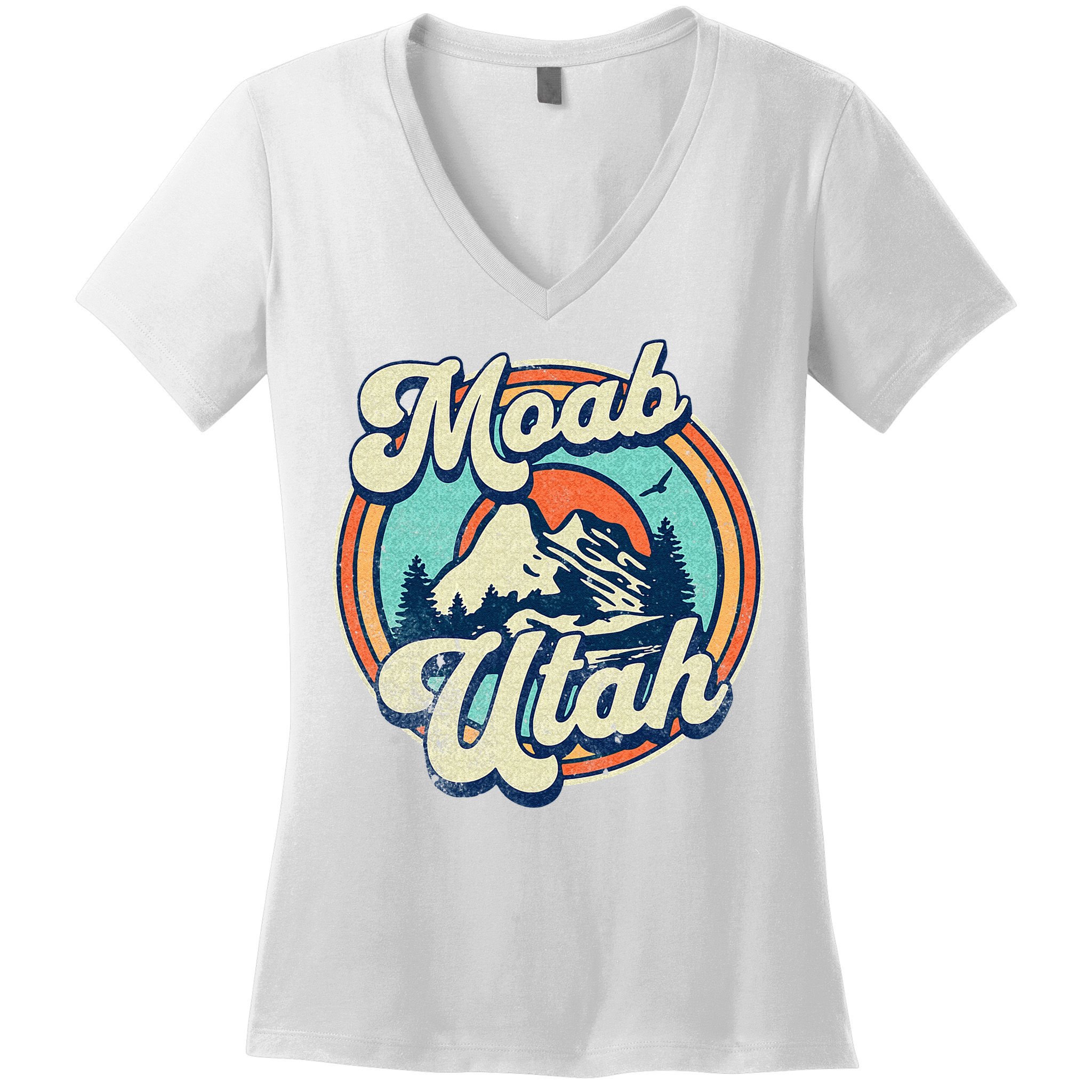 Moab Utah Women's V-Neck T-Shirt
