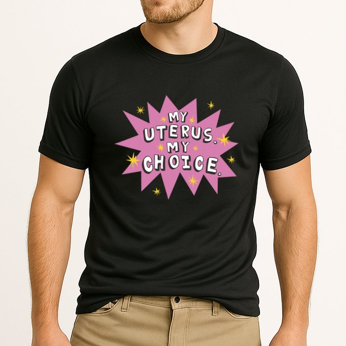 My Uterus My Choice Star Cooling Performance Crew T-Shirt