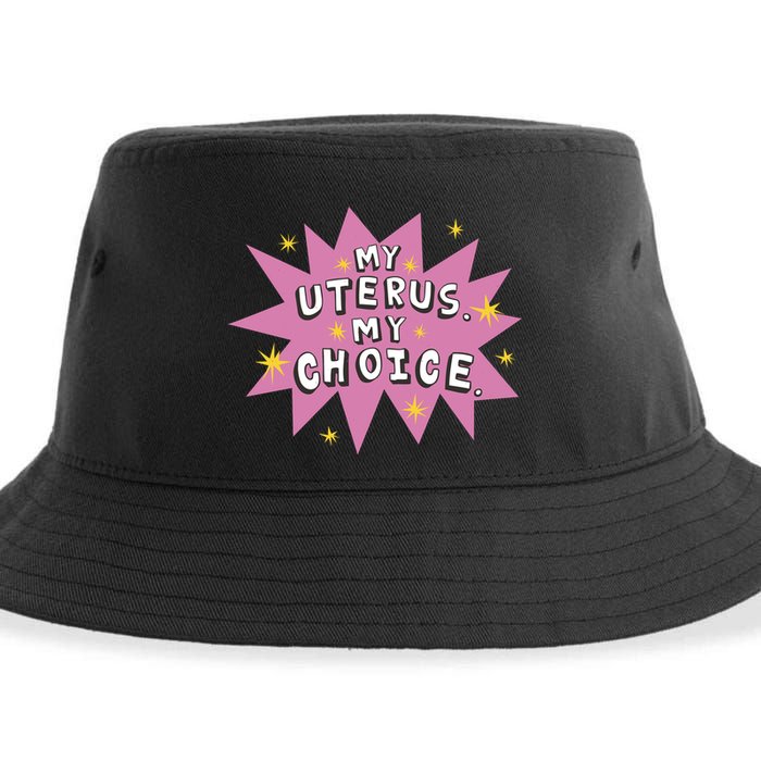 My Uterus My Choice Star Sustainable Bucket Hat