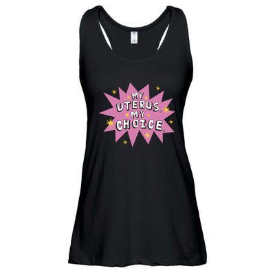 My Uterus My Choice Star Ladies Essential Flowy Tank