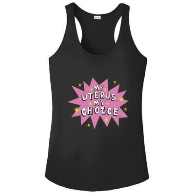 My Uterus My Choice Star Ladies PosiCharge Competitor Racerback Tank