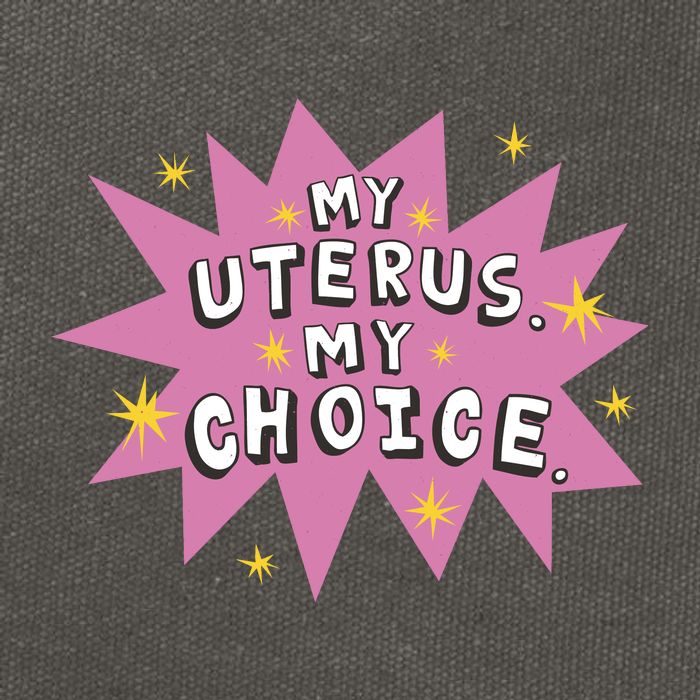 My Uterus My Choice Star Cotton Canvas Backpack