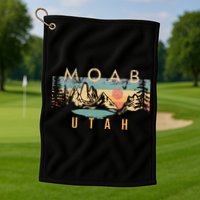 Moab Utah Golf Towel