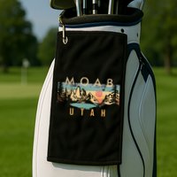 Moab Utah Golf Towel