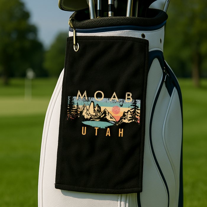 Moab Utah Golf Towel