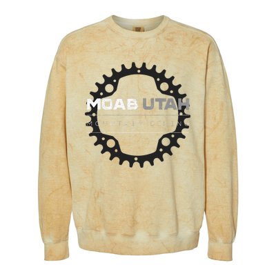 Moab Utah Mountain Biking Colorblast Crewneck Sweatshirt