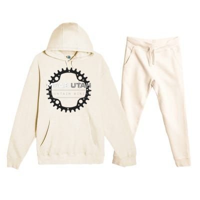 Moab Utah Mountain Biking Premium Hooded Sweatsuit Set