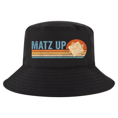 Matz Up Matzo Slang Wassup What's Up Wuzzup Funny Passover Gift Cool Comfort Performance Bucket Hat