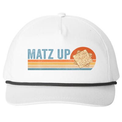 Matz Up Matzo Slang Wassup What's Up Wuzzup Funny Passover Gift Snapback Five-Panel Rope Hat