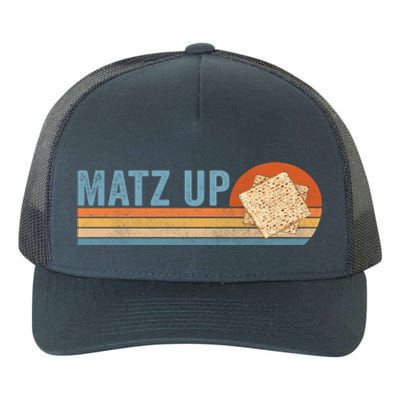 Matz Up Matzo Slang Wassup What's Up Wuzzup Funny Passover Gift Yupoong Adult 5-Panel Trucker Hat