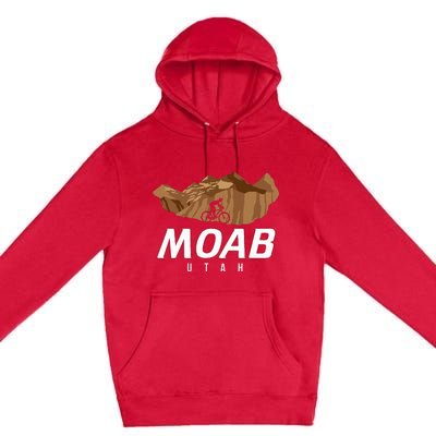 Moab Utah Mountain Biking Premium Pullover Hoodie