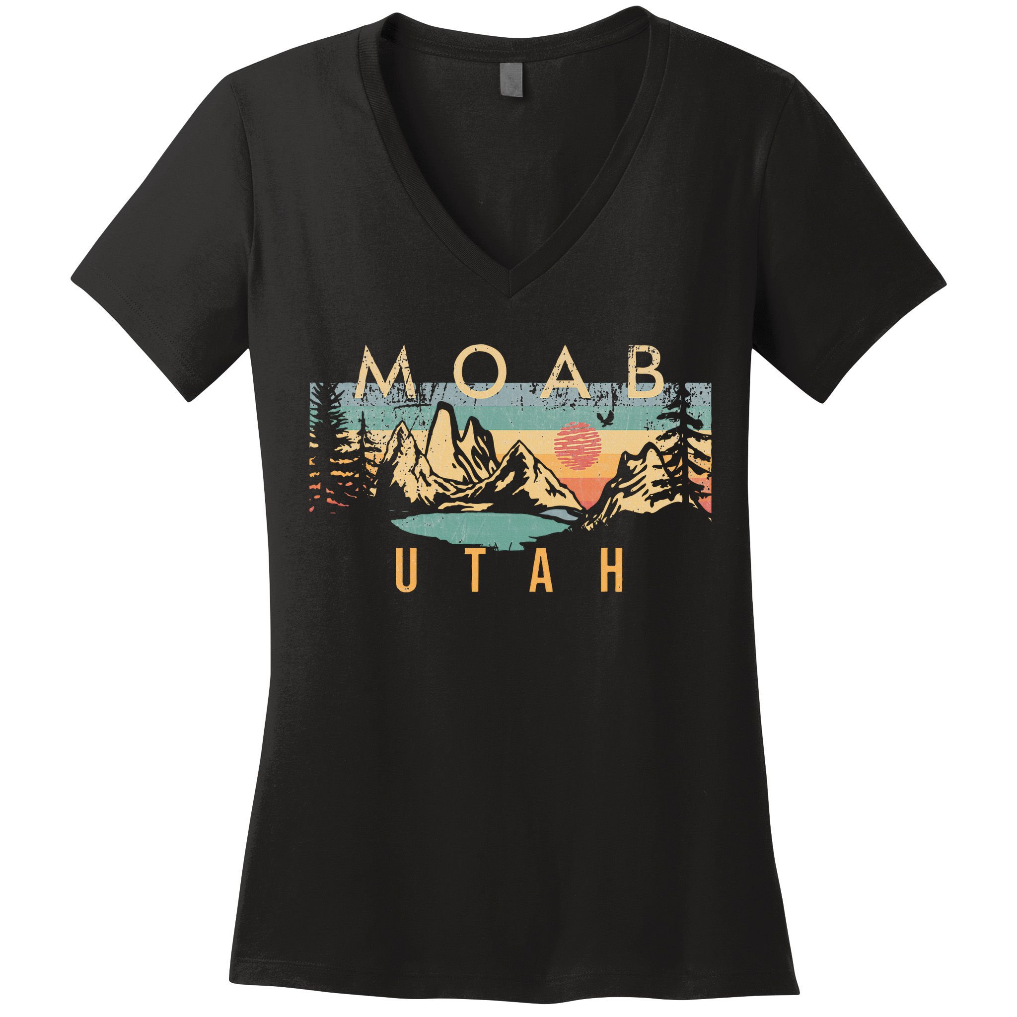 Moab Utah Women's V-Neck T-Shirt