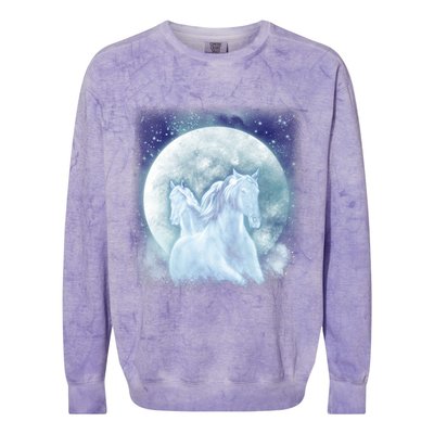 Mystic Unicorn Moon Colorblast Crewneck Sweatshirt