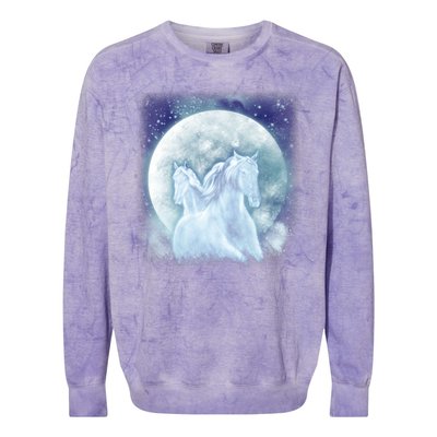 Mystic Unicorn Moon Colorblast Crewneck Sweatshirt