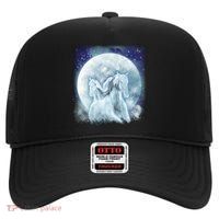 Mystic Unicorn Moon High Crown Mesh Back Trucker Hat